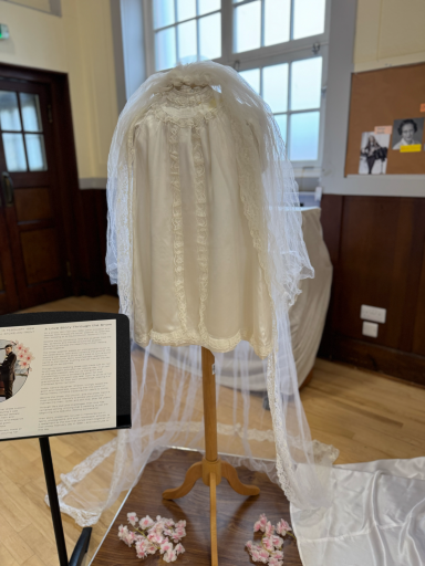 1969 Wedding dress made into christening robe