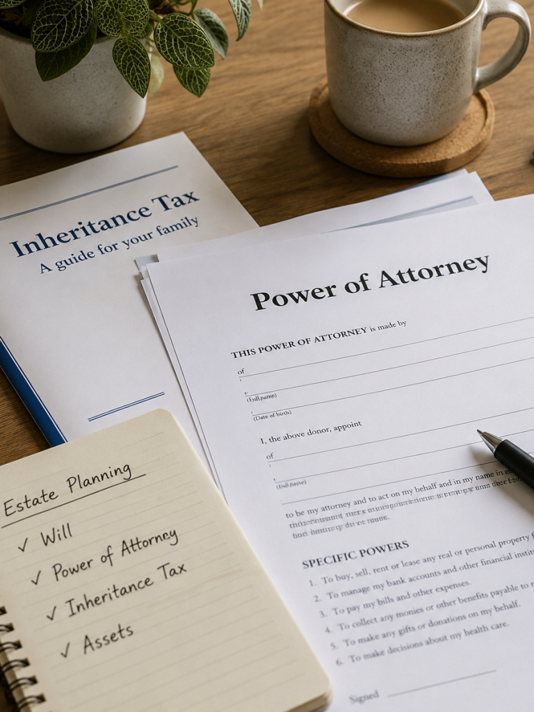 Power of Attorney and Inheritance Tax Planning documents.