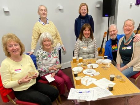 Women attending Largs SWI Spring Programme Teas and Tinctures Class in Largs Scotland