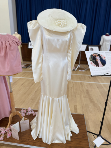 1991 wedding dress & hat